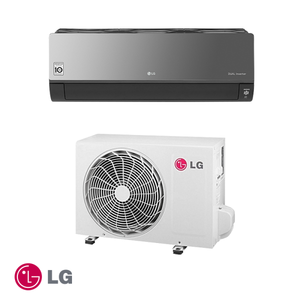 Инверторен климатик LG Artcool AC12BK NSJ + AC12BK UA3 — черен — продажба и монтаж в Хасково